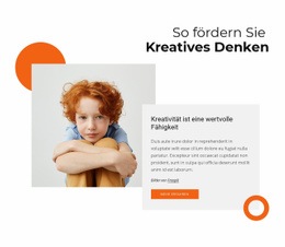 Mehrzweck-Website-Design Für Wie Man Kreatives Denken Fördert