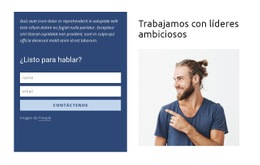 Formulario De Contacto En Cuadrícula - Plantilla Html De Una Página