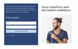 Une Conception De Site Web Exclusive Pour Formulaire De Contact Dans La Grille