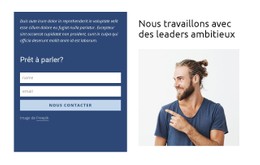 Formulaire De Contact Dans La Grille Modèle De Site Web CSS