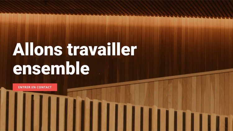 Travaillons ensemble Modèle HTML