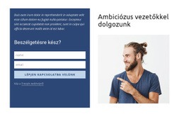 Kapcsolatfelvételi Űrlap A Rácsban - HTML Kódsablon