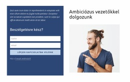 Kapcsolatfelvételi Űrlap A Rácsban - Weboldal Sablon