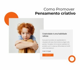 Design De Site Multifuncional Para Como Promover O Pensamento Criativo