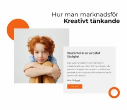 Gratis CSS-Layout För Hur Man Främjar Kreativt Tänkande