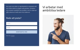 Kontaktformulär I Rutnät CSS-Webbplatsmall