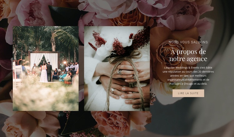  Planifiez le mariage parfait Page de destination