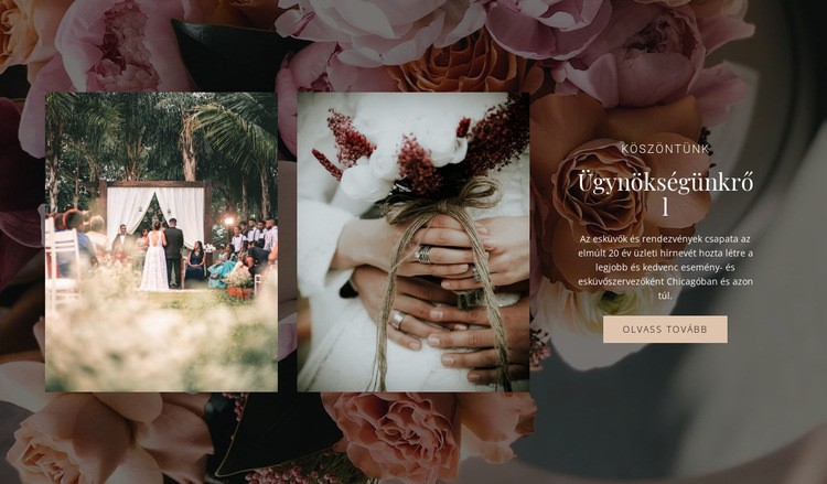  Tervezze meg a tökéletes esküvőt Weboldal tervezés