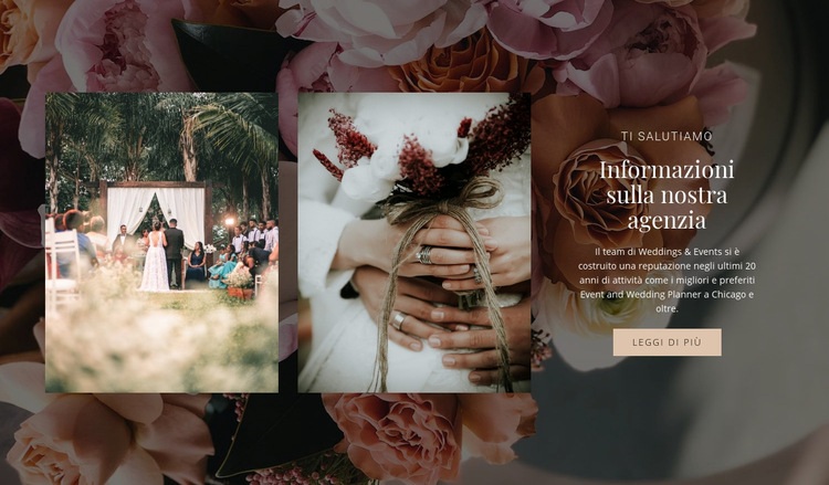  Organizza il matrimonio perfetto Modelli di Website Builder