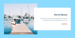 Oprava Jachtařského Servisu – Šablona Webové Stránky HTML