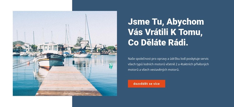 Obchod s jachtařskými službami Téma WordPress