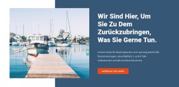 Yacht Service Store Kostenlose CSS-Websitevorlage