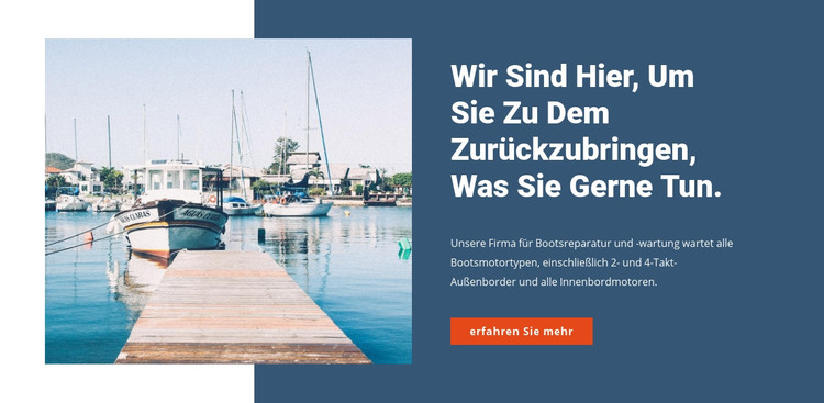 Yacht Service Store HTML-Vorlage