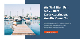 Yacht Service Store – Website-Design-Vorlage