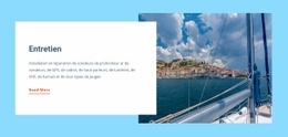 Une Conception De Site Web Exclusive Pour Magasin De Réparation De Yachts