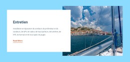 Magasin De Réparation De Yachts - Maquette De Site Web Professionnel