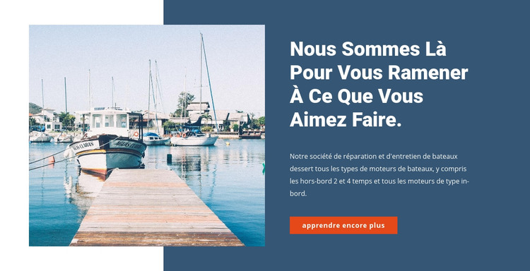 Magasin de service de yacht Modèle HTML