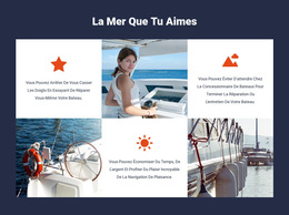 Voyage En Mer - Thème De Site Web Prêt