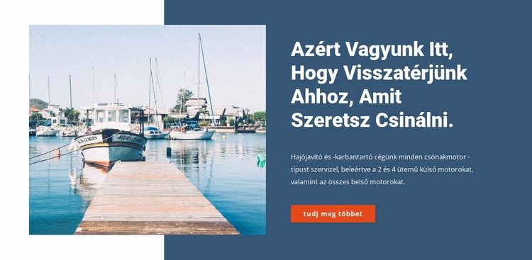 Yacht szerviz bolt CSS sablon