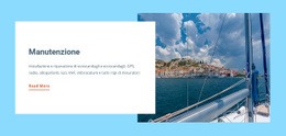 Negozio Di Riparazione Yacht - Mockup Di Sito Web Professionale