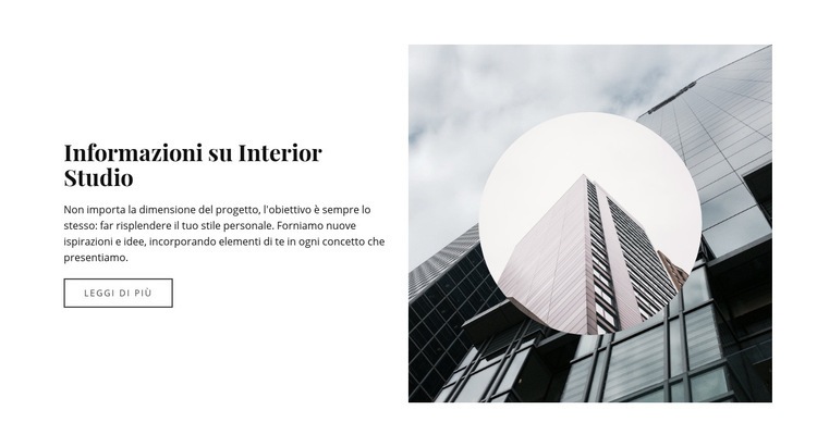 Concisione nelle forme Mockup del sito web