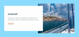 Yachtereparationsbutik - HTML-Sidmall