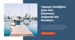 Yat Servisi Mağazası Için Web Sitesi Açılış Sayfası