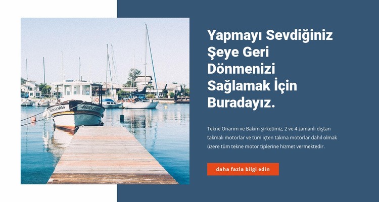 Yat servisi mağazası Şablon