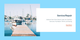 Yacht Service Repair Website Creator