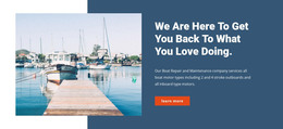 Yacht Service Store Responsive Website