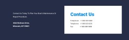 Contrast Address Design CSS Layout Template