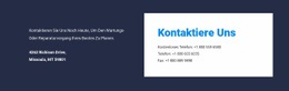 Mehrzweck-Landingpage Für Design Der Kontrastadresse