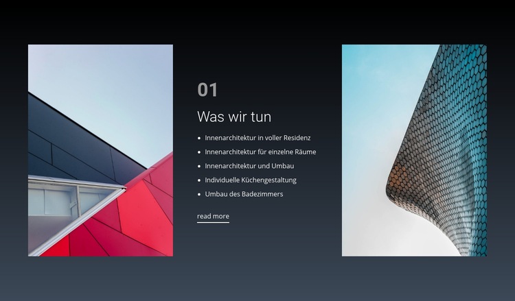 Was wir für den Traum tun Landing Page