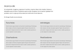 Plantilla Web Adaptable Para Somos Diseñadores Y Estrategas