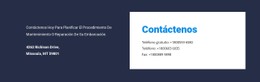 Diseño De Dirección En Contraste Plantilla De Diseño CSS