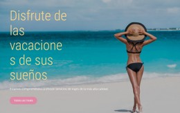 Vacaciones De Ensueño Plantilla HTML CSS Responsiva