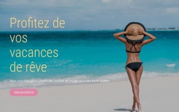 Vacances De Rêve - HTML5 Website Builder