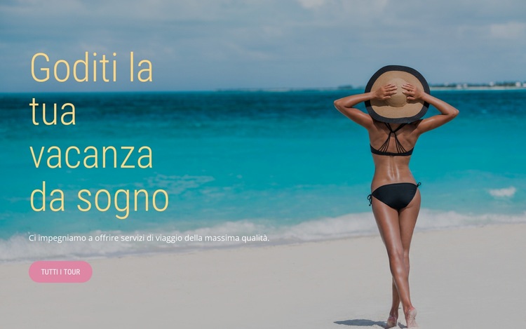 Vacanze da sogno Costruttore di siti web HTML