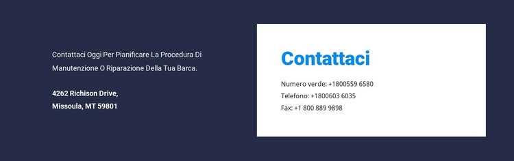 Design degli indirizzi a contrasto Mockup del sito web