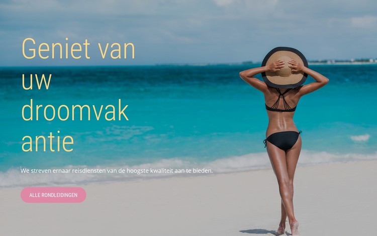 Droomvakantie CSS-sjabloon