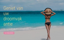 Gratis Online Sjabloon Voor Droomvakantie