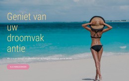 Droomvakantie - Responsieve Website-Mockup
