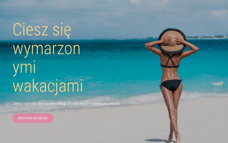 Wymarzone wakacje Szablon HTML5