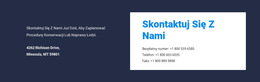 Kontrastowy Projekt Adresu - Pobranie Szablonu Strony Internetowej