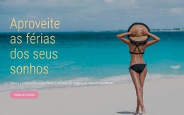 Modelo On-Line Gratuito Para Férias Dos Sonhos