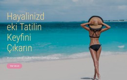 Rüya Tatil Şablon HTML CSS Duyarlı