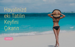 Rüya Tatil Için Web Sayfası