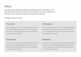 We Are Designers And Strategists - Webdesign Mockup