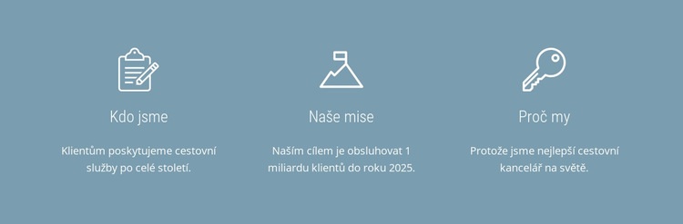 Jsme vášniví pro cestování Šablona HTML