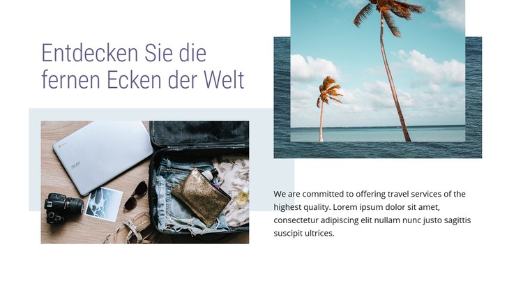 Sommerferien CSS-Vorlage